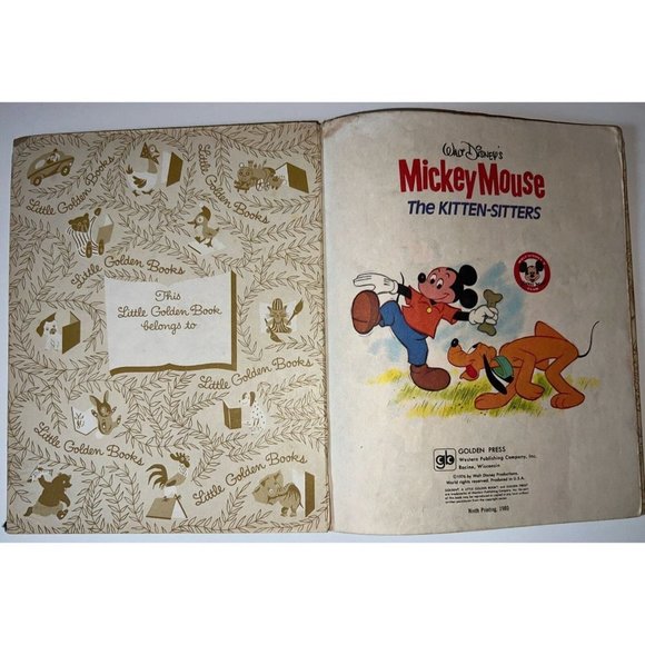 A Little Golden Book - Disney’s Mickey, Donald, Pinocchio & Jungle Book VTG 4 - Picture 3 of 10